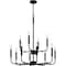 Quoizel Abner Chandelier 12 Lights Matte Black ABR5128MBK - alternate 2
